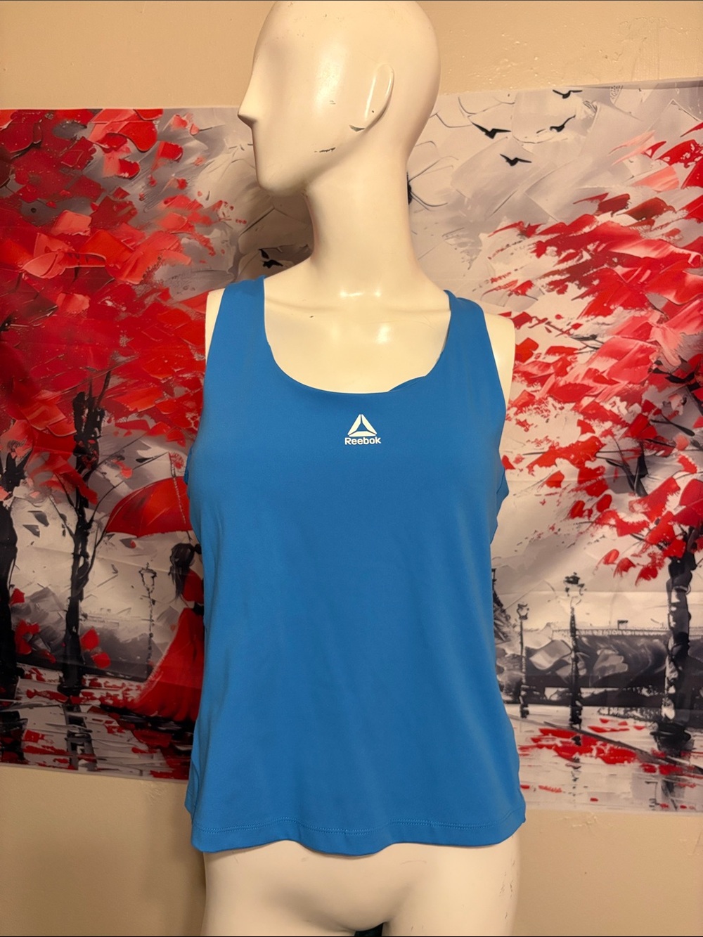 Reebok Bright Blue Women's Athletic Tank Top